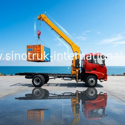 Opgezette de Boomkraan 3.2 Ton SINOTRUK ZZ1127G4215C1 van LHD 4X2 Vrachtwagen