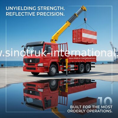 SINOTRUK vrachtwagen Opgezet Kranenmateriaal 12 Ton van XCMG voor het Opheffen 6X4 290HP
