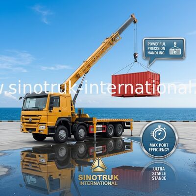 De opheffende/Dragende Opgezette Hydraulische Kraan van de Containervrachtwagen Opgezette Kraan Vrachtwagen