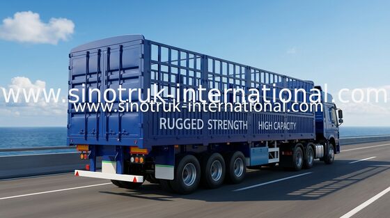 De multiaanhangwagen van het Kleuren Semi Lage Bed, de Normale Aanhangwagen van het Opschortings Semi Materiaal