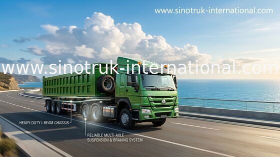 De comfortabele Semi Aanhangwagen van de Stortplaatskipper/de Compacte Aanhangwagens van de Structuur Semi Stortplaats