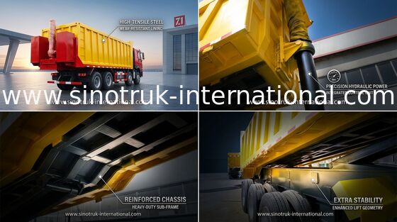 Van de de Kipwagenkipper van SINOTRUCK HOWO Semi de Aanhangwagenvrachtwagen 25-45CBM met de Certificatie van BV