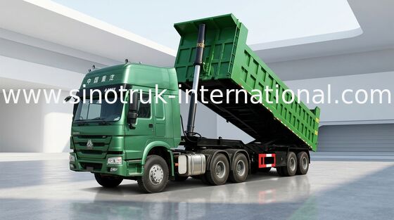 De hydraulische Vrachtwagen van de Kippers Semi Aanhangwagen 80 Ton van 25-45CBM voor Ladingsvervoer