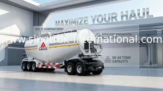 48.5cbm Mn-Vrachtwagen van de de Tank Semi Aanhangwagen van het Staal de Bulkcement ISO/3C/BV/IFA/SGS