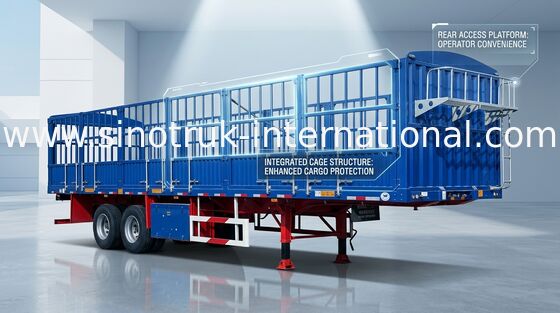 Semi de Aanhangwagen Commerciële Vrachtwagen van de Dropsidevrachtwagen en Aanhangwagen3x16 Ton