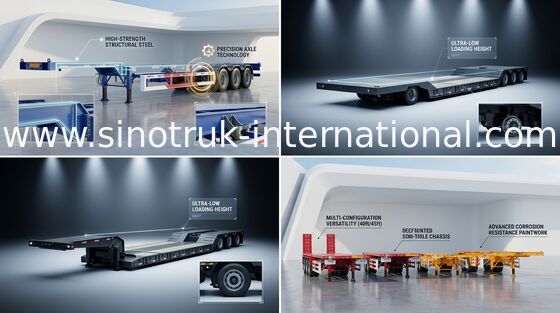 SIONTRUK INTERNATIONALE Semi de Tractorvrachtwagen van de vervoer Semi Aanhangwagen