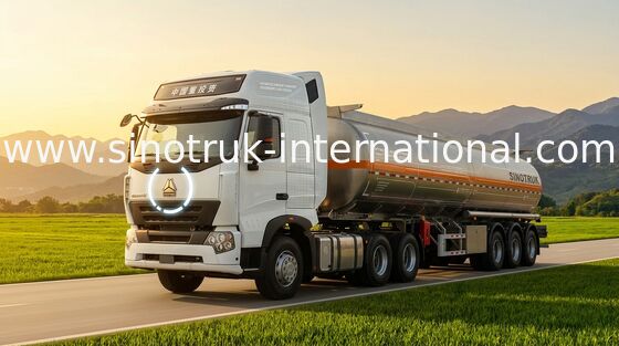 Van de de Stookolielevering van HOWO A7 De Semi Vrachtwagen met Aanhangwagen 60000 Liter 65000 kg