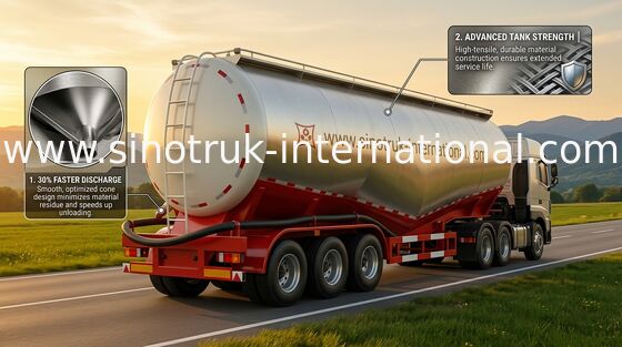 50-60CBM Olietankwagen, As 3 48500 Delen van de Liter Op zwaar werk berekende Vrachtwagen