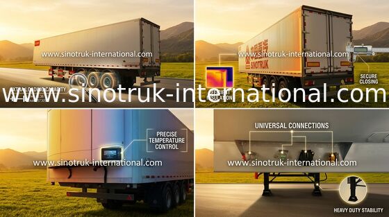 Semi Flatbed Aanhangwagens Gekoeld het Koolstofstaal van het Vervoervoertuig/Mn-Staalmateriaal