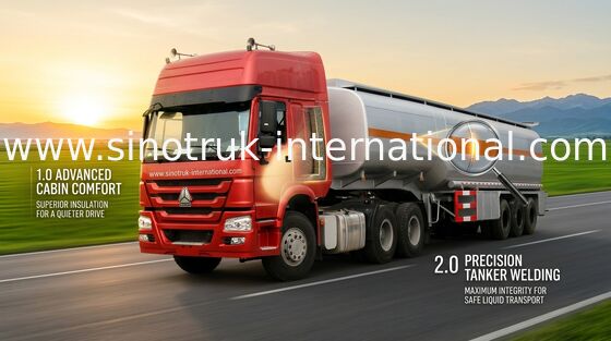 3 Assen met hoge weerstand 50 van de de Olietanker Semi Ton Vrachtwagen van 60CBM Met Aanhangwagen