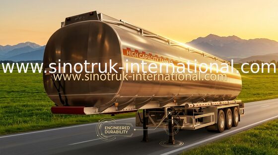Semi Tankwagen 3 van de Aanhangwagenolie Assen 50-80 Ton van 45-60CBM SINOTRUK HOWO