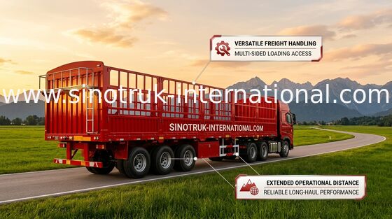 Mn-van de de Aanhangwagentractor van de Staal Semi Vrachtwagen de Aanhangwagenvrachtwagen 12600*3000mm