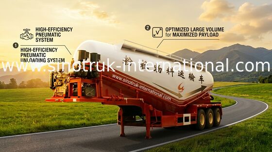 De normale Vrachtwagen van de Opschortings Semi Aanhangwagen met Koolstofstaal/Mn-Staalmateriaal