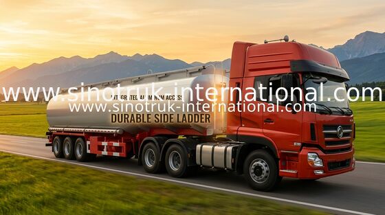 Professionele 50000 van Flatbed Semi Aanhangwagenliter Vrachtwagen met Brandstoftanker