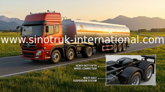 De lage Vrachtwagen van de de Speld Semi Aanhangwagen van de Brandstofverbruik 45-60 CBM #90 Koning/Stookolievrachtwagen