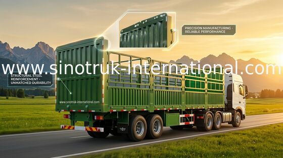 Flat-bed Semi Aanhangwagenvrachtwagen 3 Assen 30-60Tons 13m voor Ladingscontainer