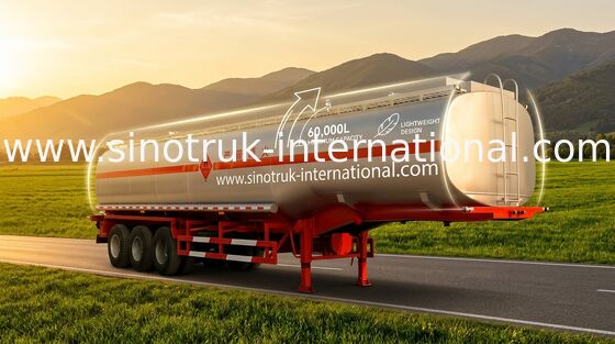 Op zwaar werk berekende Semi de Aanhangwagenvrachtwagen van de Koolstofstaaltanker voor Opslag/Dragende Oliën