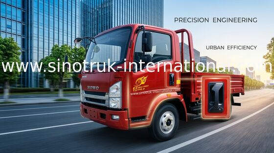 De Vrachtwagens SINOTRUK HOWO van de rood lichtplicht 4.5 Ton met 490Xichai-Motor