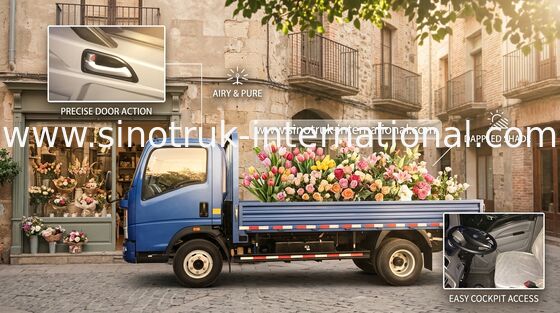4 ton van de de Plichtsdoos van HOWO SINOTRUK de Lichte Vrachtwagenszz1047c3414c1r45