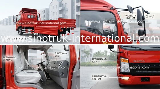 Energie - Vrachtwagens van de besparings de Lichte Plicht SINOTRUK HOWO LHD 116HP ZZ1127D3615C1