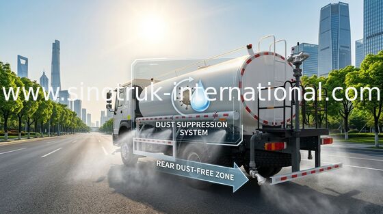 HOWO SINOTRUK Water Tank Truck 300 pk met hoge druk spoelfunctie