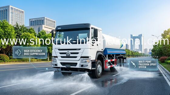 SINITRUK de Witte Grote Capaciteit van de watertankwagen 6x4 LHD 371HP 18CBM