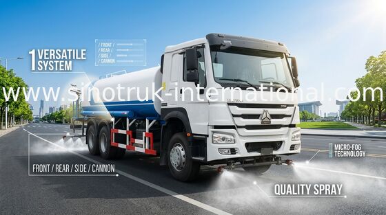 Water die Tankwagen SINOTRUK HOWO LHD 6X4 18CBM voor Pesticide het Bespuiten bestrooien