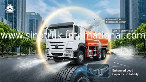 Sinotruk Howo die Lhd 6x4 Vrachtwagen 371hp bestrooien