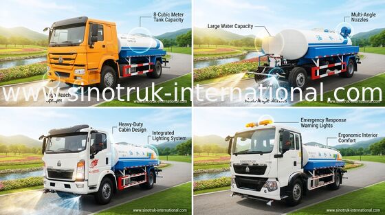 Het Watervrachtwagen 8-12CBM van de hoog rendementbouw met 360 Graden Omwentelings