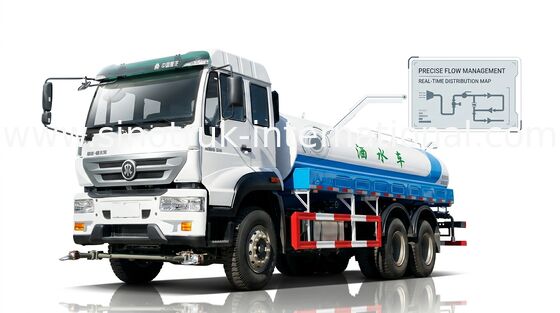 Witte Rode Interne het Modelleren het Watervrachtwagen van de Watertankwagen 6x6