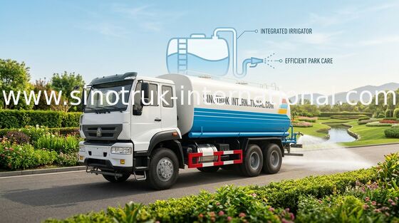 De Sproeiervrachtwagen van het hoge Prestaties20cbm Water met Interne Anticorrosieve Behandeling