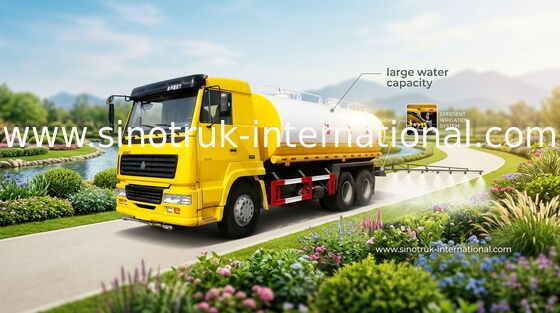 Pneumatisch/Hand van de het Watertankwagen van het Controlesysteem 16CBM Aandrijvingstype 6×4