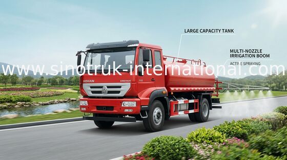 Tankwagen SINOTRUK 10CBM, Water Vervoerende Vrachtwagens van het weg de Spoelende Water