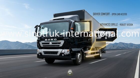 Semi Trailer Cargo Van Truck SINOTRUK HOWO 16-20 Ton 4X2 van LHD 290HP