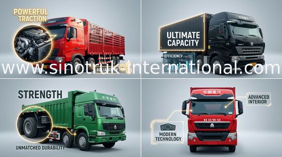 De Staakvrachtwagen SINOTRUK HOWO van de omheiningslading 30-60 Ton Capaciteits8x4 LHD Euro2