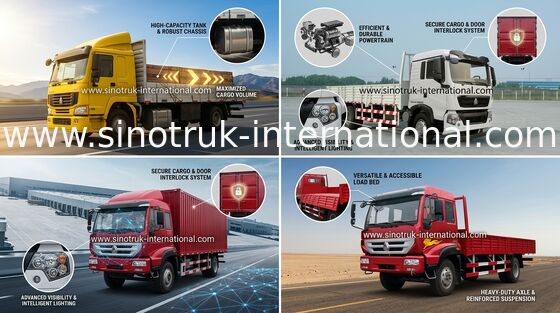 Energie - de Vrachtwagen van de het Vervoerlading van besparingsgoederen 16 Ton 4X2 van LHD Euro2 290HP