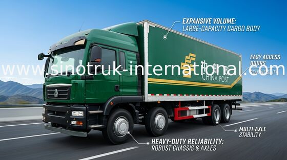 SINOTRUK HOWO Cargo Van Truck 30 - 40 Ton 6x2-Euro 2 336HP voor Logistiekindustrie