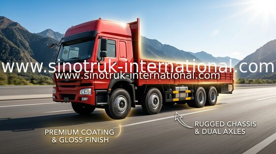 De Ladingsvrachtwagen van het dieselvervoer 30-60 Ton 8X4 van LHD Euro2 336HP