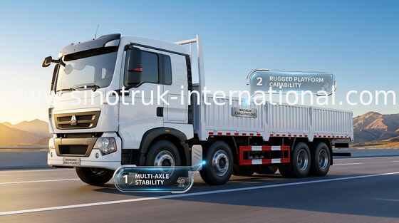 De Ladingsvrachtwagen van SINOTRUK HOWO 25 Ton 6X2 van LHD Euro2 290HP voor Logistiek ZZ1257M56C7C1A