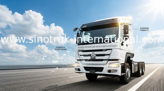 De Tractorvrachtwagen ZZ4257S3241W van 371HP SINOTRUK HOWO 6x4 RHD