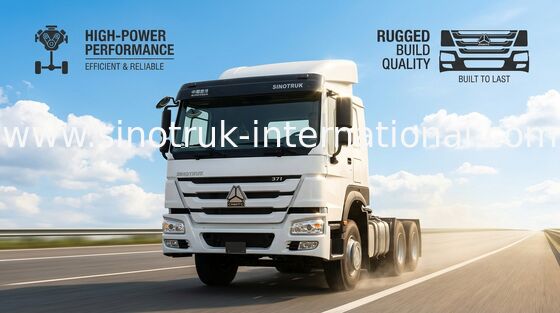 De Tractorvrachtwagen RHD 10 Wielen 371 HP ZZ4257S3241W van HOWO 6X4