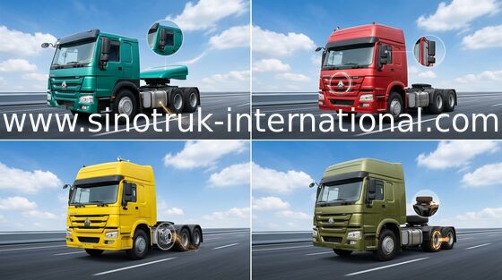 De Tractorvrachtwagen RHD 6X4 10 Wielen Euro2 371HP ZZ4257S3241W van SINOTRUK HOWO