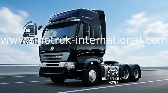 A7 stond de Tractorvrachtwagen LHD 6X4 Euro 2 371 HP met Macht Hydraulische Leiding bij