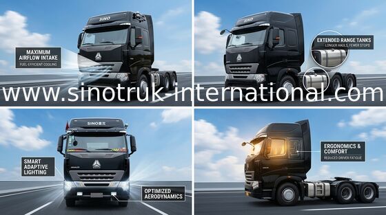 Internationale de Vrachtwagentractor RHD, Hoofdvrachtwagenaanhangwagen van SINOTRUK HOWO A7