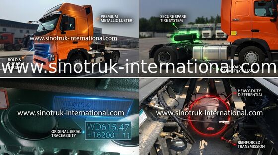 De Vrachtwagenhoofd van de dieselmotor Internationaal Tractor voor Bouwwerf