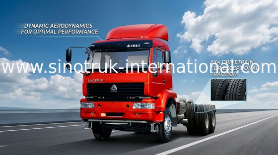 Compacte de Aanhangwagenvrachtwagen 6X4 Euro2 290HP ZZ4251M3241W van de Structuurtractor