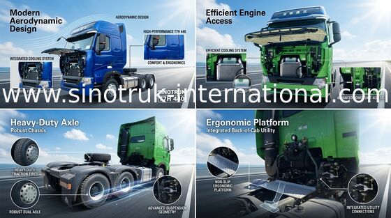 Internationale de MENSENmotor 440 van de Vrachtwagentractor T7H Eerste HP - verhuizerslhd 6X4 Euro 4