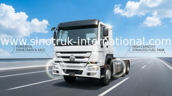 336HP 10 van LHD 6 X 4 van de de Vrachtwagenhw76 Cabine van de Wielenhowo Tractor Enige de Ligplaatsveiligheid