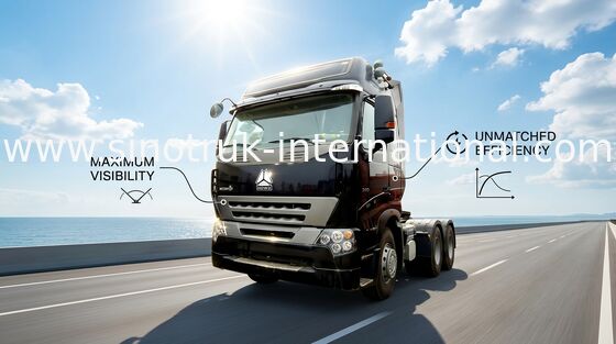 6X4 Op zwaar werk berekende de Tractorvrachtwagens van HOWO, 4 de Dieselmotortractoren van de Slag Elektronische Brandstofinjectie en Stortplaatsvrachtwagens