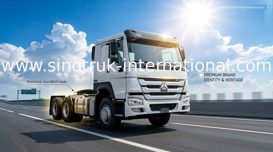 Sinotruk Howo tweedehands gerenoveerde trekkers 6 × 4 goede staat
